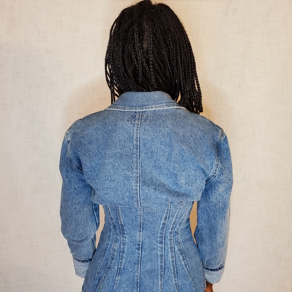 VINTAGE 80's PARIS BLUE DENIM JACKET -Size XS💙 - Picture 6 of 6
